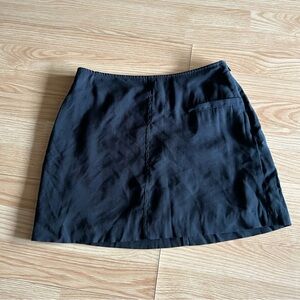 Open Edit Black Mini Skirt Small